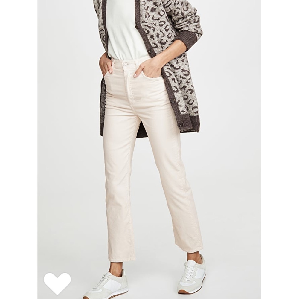 Agolde Corduroy Pinch Waist High Rise Kick Pants